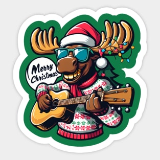 Merry Christmoose Moose Christmas 2024 Sticker